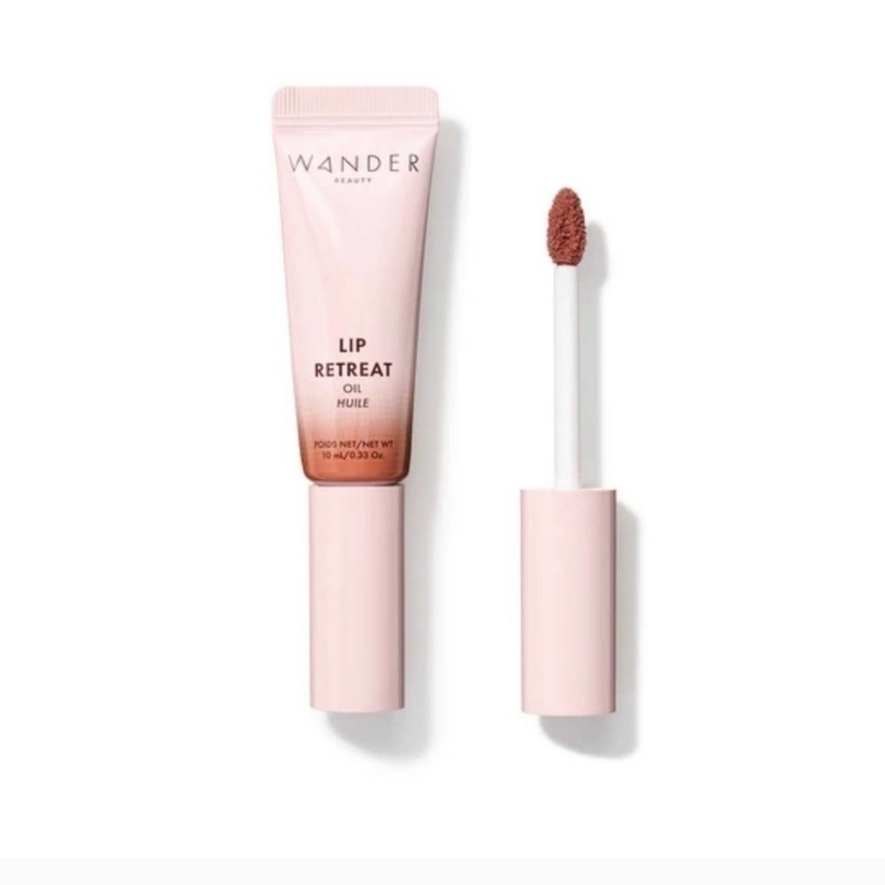 New Wander Beauty Lip Retreat Oil in Shade Skinny Dip, Full-size 10ml (0.33 oz)